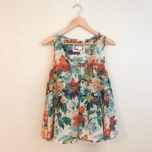 Anthropologie Floral Top